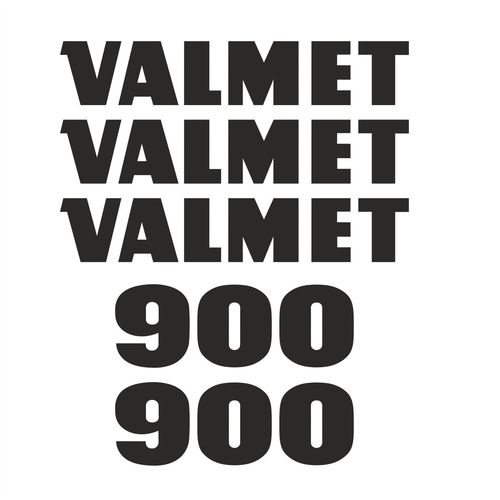 Valmet 900 tarrasarja, Valmet 300x50 mm, 900 205x72 mm