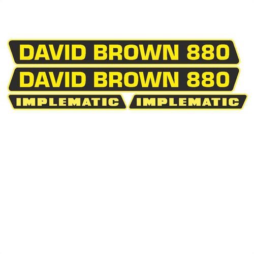David Brown 880 Implematic tarrasarja, kelta-musta
