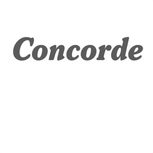 Concorde tarra, 300 x 54 mm, tumman harmaa