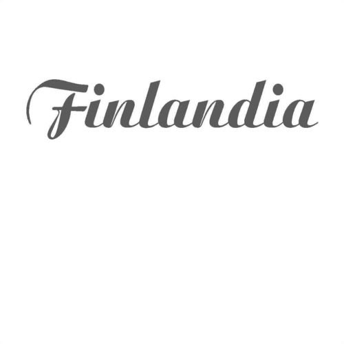 Solifer FINLANDIA tarra, 450 x 92 mm, musta