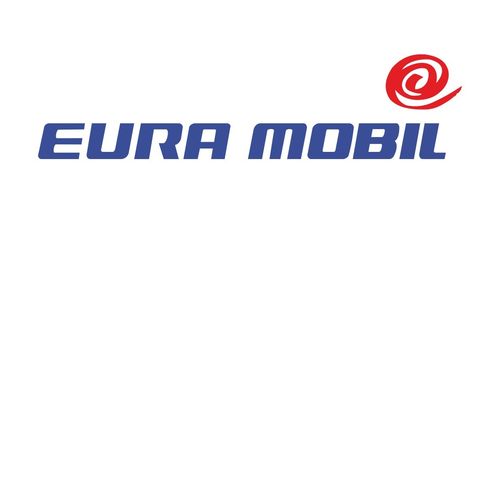 EURA MOBIL tarra, 600 x 148 mm, sini-punainen